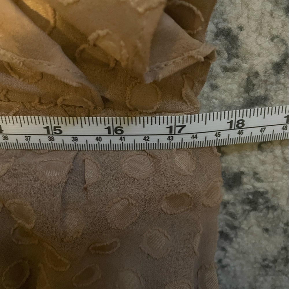 Bella Ella Boutique Brown Dress Size Medium Time After Time Midi Dress - Dots - Picture 11 of 12